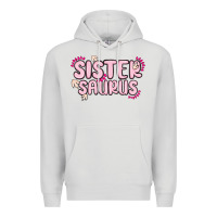 Dove Grey sister saurus Premium Hoodie - MaliasSmallBusiness