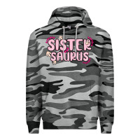 Slate Camo sister saurus Premium Hoodie - MaliasSmallBusiness