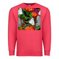 Cardinal halloween ghost and headstone seamless pattern Premium Sweatshirt - BundleAndBundleShop