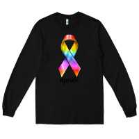 Black pride ribbon Long Sleeve Tee - texasbilliewilder