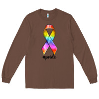 Chestnut pride ribbon Long Sleeve Tee - texasbilliewilder