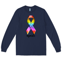 Navy pride ribbon Long Sleeve Tee - texasbilliewilder