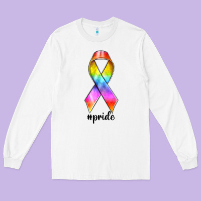 Long Sleeve Tee pride ribbon