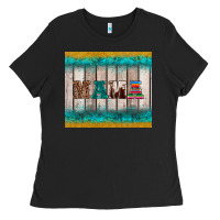 Black western turquoise mama Ladies Tee - BarkalooDesign