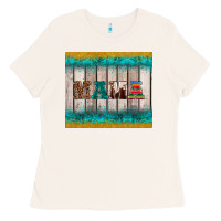 Bone western turquoise mama Ladies Tee - BarkalooDesign