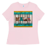 Bubblegum Pink western turquoise mama Ladies Tee - BarkalooDesign