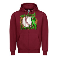 Burgundy Morehead Baseball Liver Cancer Zipper Hoodie - texasbilliewilder