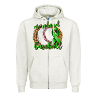 Oatmeal Heather Morehead Baseball Liver Cancer Zipper Hoodie - texasbilliewilder