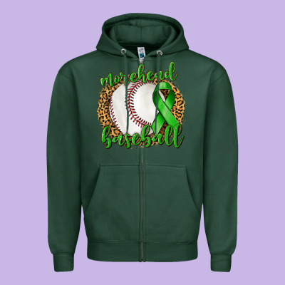 Morehead Baseball Liver Cancer Zipper Hoodie Designed By Texasbilliewilder