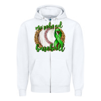 White Morehead Baseball Liver Cancer Zipper Hoodie - texasbilliewilder