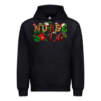 Black nurse life christmas Urban Hoodie - NancyCooperArtShop