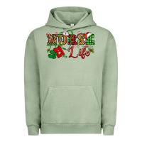Pigment Oil Green nurse life christmas Urban Hoodie - NancyCooperArtShop
