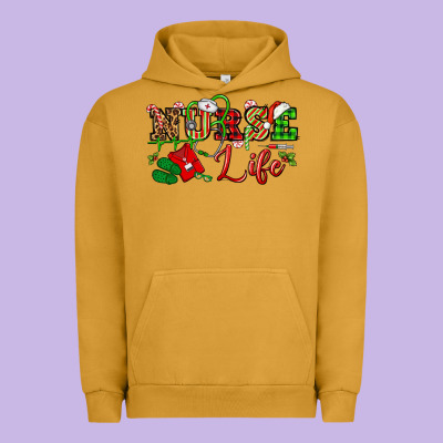 Nurse Life Christmas Urban Hoodie Designed By Nancycooperartshop