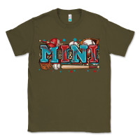Army Green mini baseball Classic Tee - Zillion Design Studio
