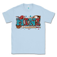 Dusty Blue mini baseball Classic Tee - Zillion Design Studio
