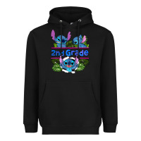 Black preview flower stitch 2nd grade Heavyweight Hoodie - AdoDesignShop