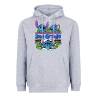 Heather Grey preview flower stitch 2nd grade Heavyweight Hoodie - AdoDesignShop