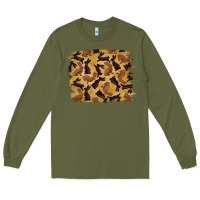 Army Green Bunny Pattern Long Sleeve Tee - RanaPortraitStore