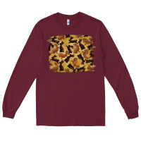Burgundy Bunny Pattern Long Sleeve Tee - RanaPortraitStore