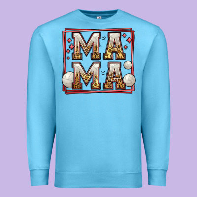Volleyball Mama Premium Sweatshirt Designed By Jasminsmagicworld