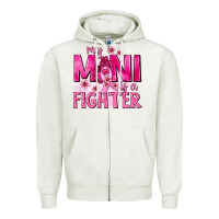 My Mini Is A Fighter With Ribbon Zipper Hoodie | Teevron