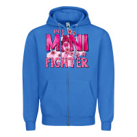 True Royal My Mini Is a Fighter with Ribbon Zipper Hoodie - texasbilliewilder