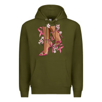 Army Green cancer high heels Premium Hoodie - MaliasSmallBusiness