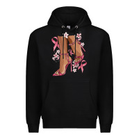 Black cancer high heels Premium Hoodie - MaliasSmallBusiness