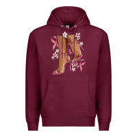Burgundy cancer high heels Premium Hoodie - MaliasSmallBusiness