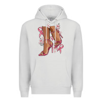 Dove Grey cancer high heels Premium Hoodie - MaliasSmallBusiness