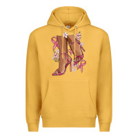 Mustard cancer high heels Premium Hoodie - MaliasSmallBusiness