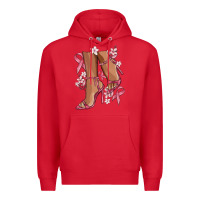 Red cancer high heels Premium Hoodie - MaliasSmallBusiness
