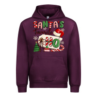 Mauve Wine santa's favorite ho Urban Hoodie - MaliasSmallBusiness