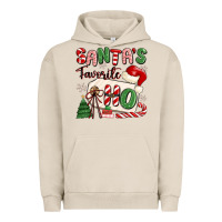Pigment French Oak santa's favorite ho Urban Hoodie - MaliasSmallBusiness