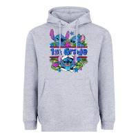 Heather Grey preview flower stitch 1st grade Heavyweight Hoodie - AdoDesignShop
