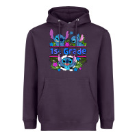 Plum preview flower stitch 1st grade Heavyweight Hoodie - AdoDesignShop