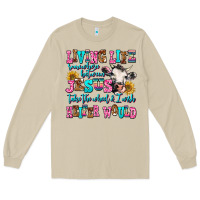 Mushroom living life somewhere between jesus take the wheel Long Sleeve Tee - AdoDesignShop