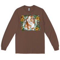 Chestnut Bunny With Flower Leopard Long Sleeve Tee - RanaPortraitStore