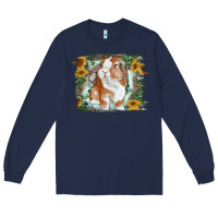 Navy Bunny With Flower Leopard Long Sleeve Tee - RanaPortraitStore