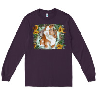 Plum Bunny With Flower Leopard Long Sleeve Tee - RanaPortraitStore