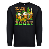 Black bad and boozy with beer Premium Sweatshirt - AdoDesignShop