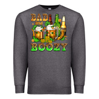 Charcoal Heather bad and boozy with beer Premium Sweatshirt - AdoDesignShop