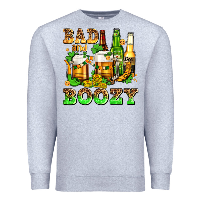 Bad And Boozy With Beer Premium Sweatshirt by AdoDesignShop | Teevron