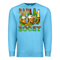 Ocean Blue bad and boozy with beer Premium Sweatshirt - AdoDesignShop