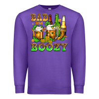 Purple bad and boozy with beer Premium Sweatshirt - AdoDesignShop