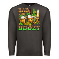 Smoke bad and boozy with beer Premium Sweatshirt - AdoDesignShop
