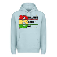 Blue Mist black boy Premium Hoodie - MaliasSmallBusiness