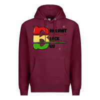 Burgundy black boy Premium Hoodie - MaliasSmallBusiness