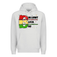 Dove Grey black boy Premium Hoodie - MaliasSmallBusiness