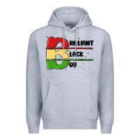 Heather Grey black boy Premium Hoodie - MaliasSmallBusiness
